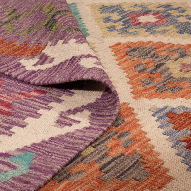 Kelim tapijt - Splash - 246 x 206 cm - veelkleurig
