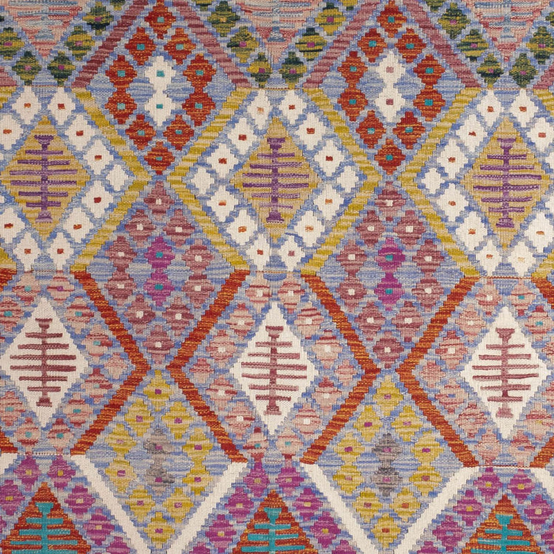 Kelim tapijt - Splash - 250 x 191 cm - veelkleurig