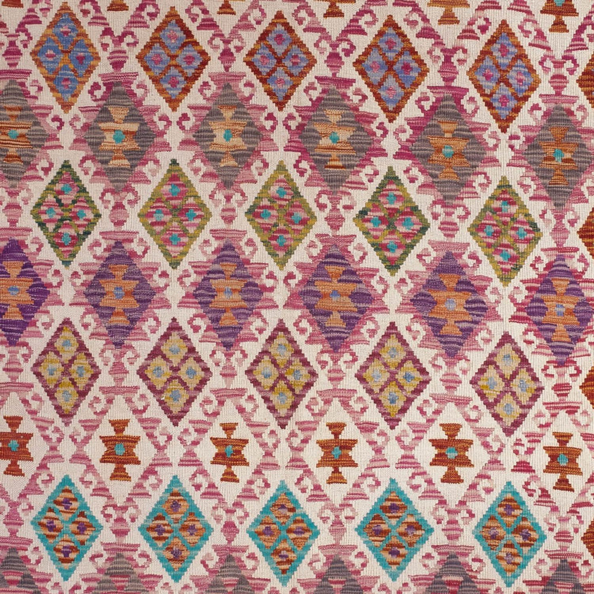 Kelim tapijt - Splash - 308 x 215 cm - veelkleurig