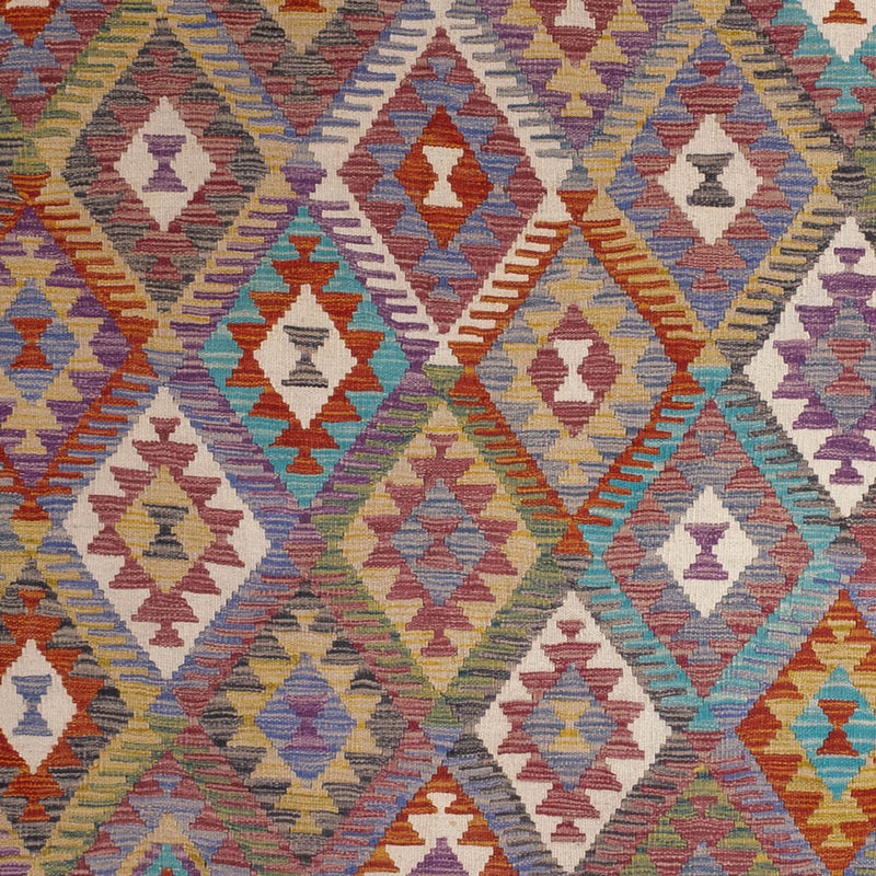 Kelim tapijt - Splash - 299 x 200 cm - veelkleurig