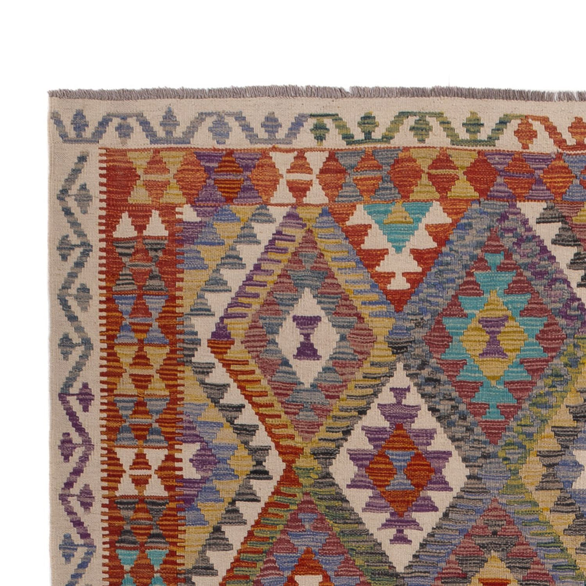 Kelim tapijt - Splash - 299 x 200 cm - veelkleurig