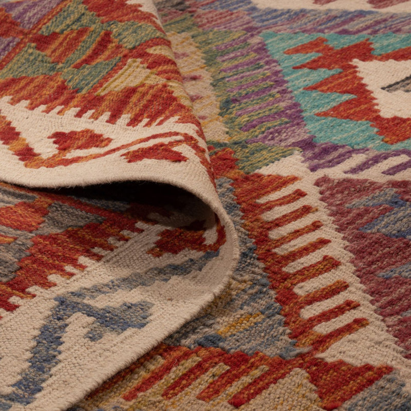 Kelim tapijt - Splash - 299 x 200 cm - veelkleurig