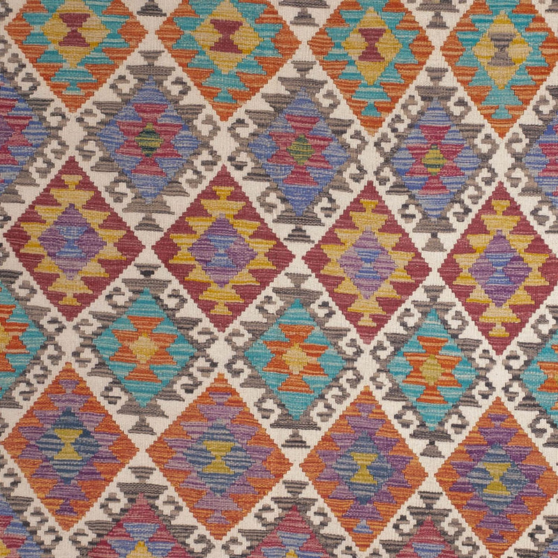 Kelim tapijt - Splash - 305 x 196 cm - veelkleurig