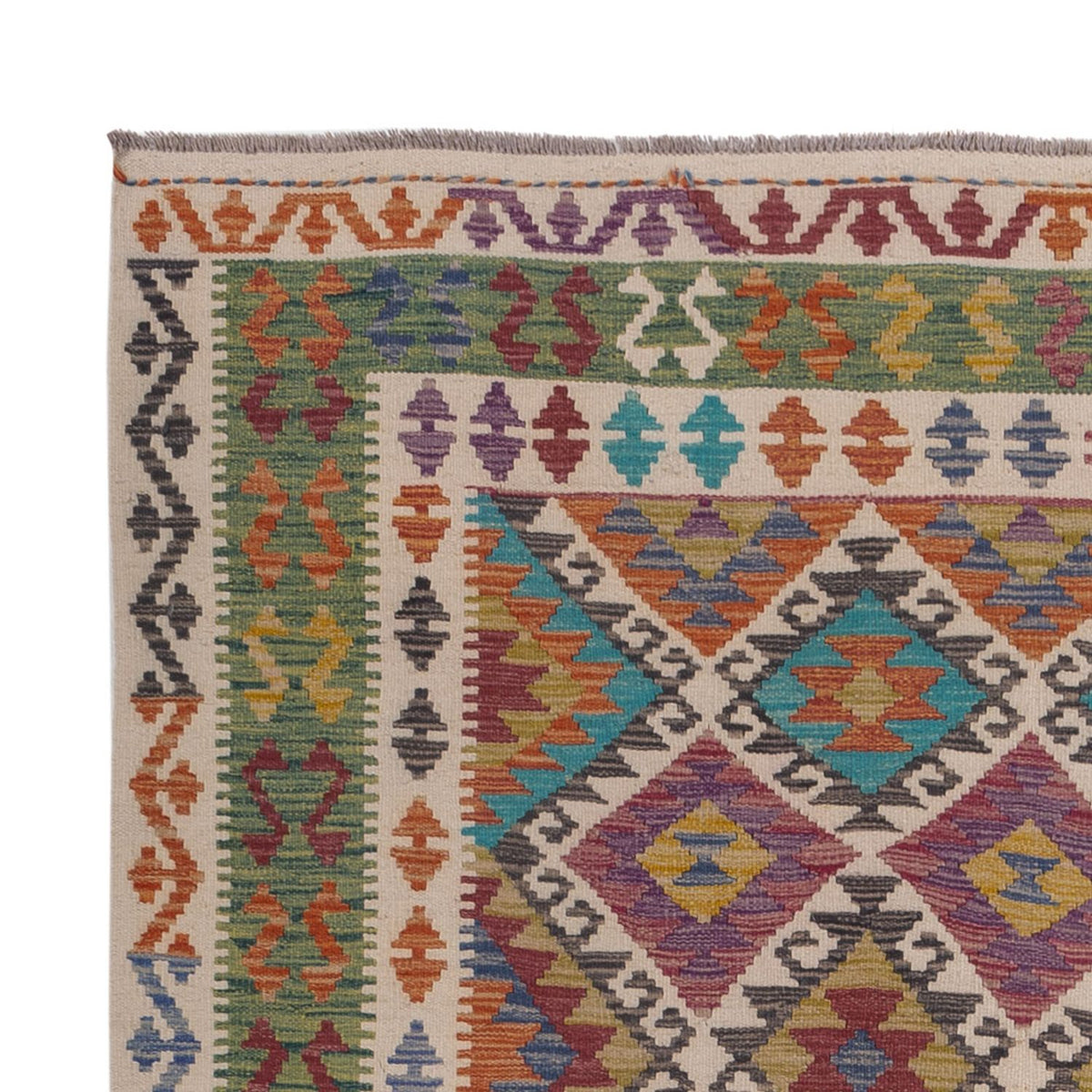 Kelim tapijt - Splash - 305 x 196 cm - veelkleurig