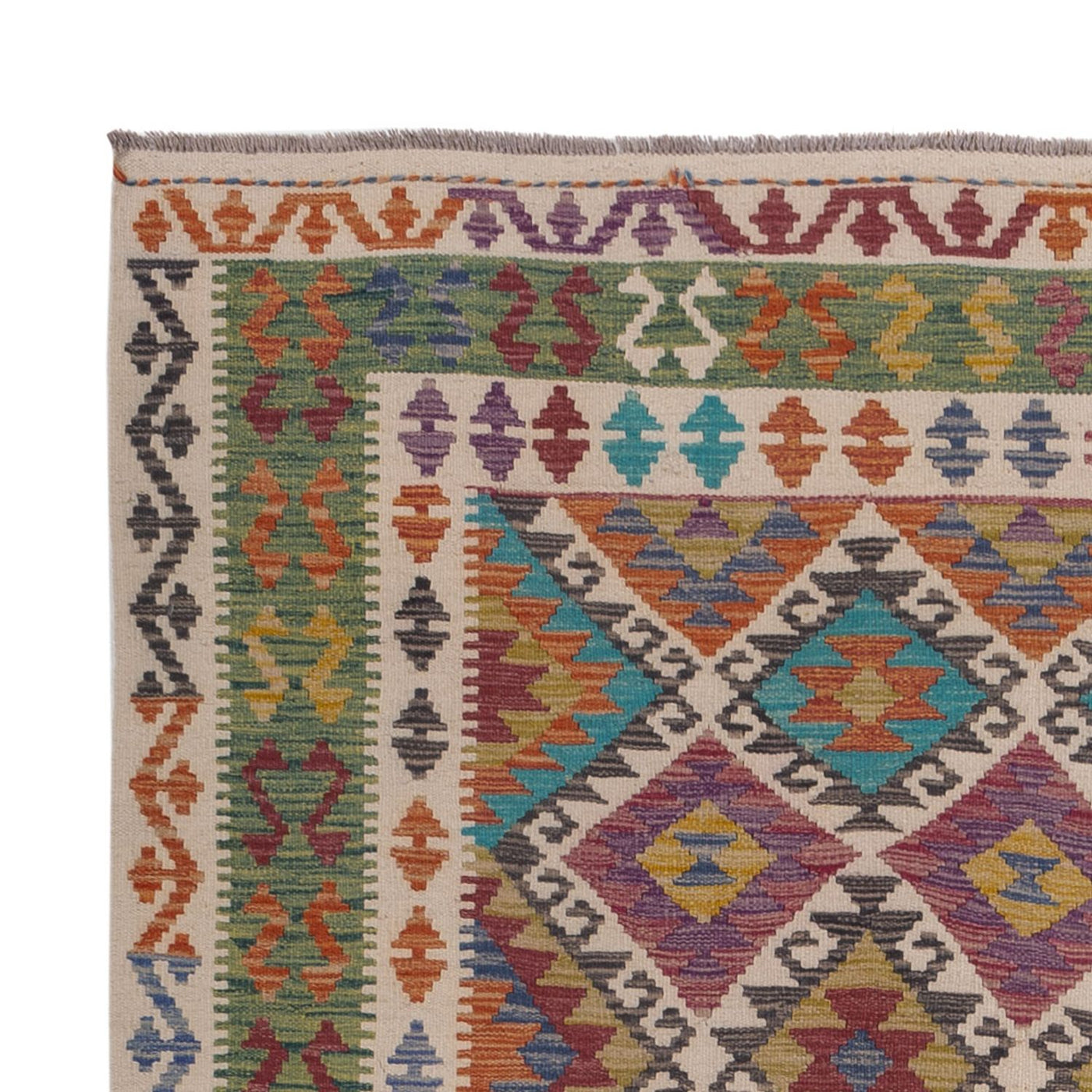 Kilim Maimana Tapijt 305x196cm - Wollen tapijt