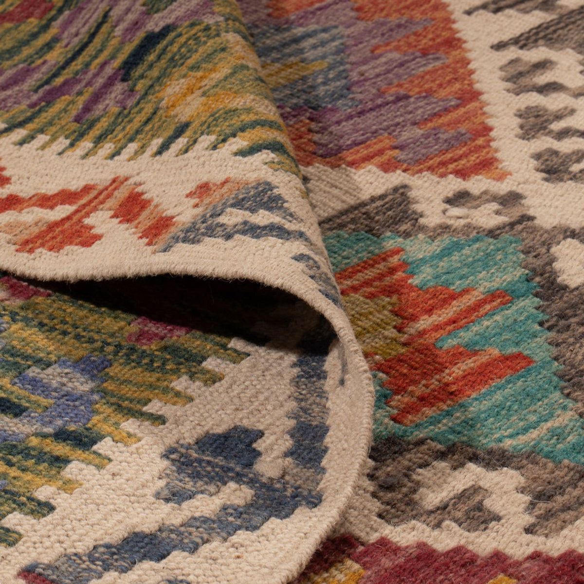 Kelim tapijt - Splash - 305 x 196 cm - veelkleurig