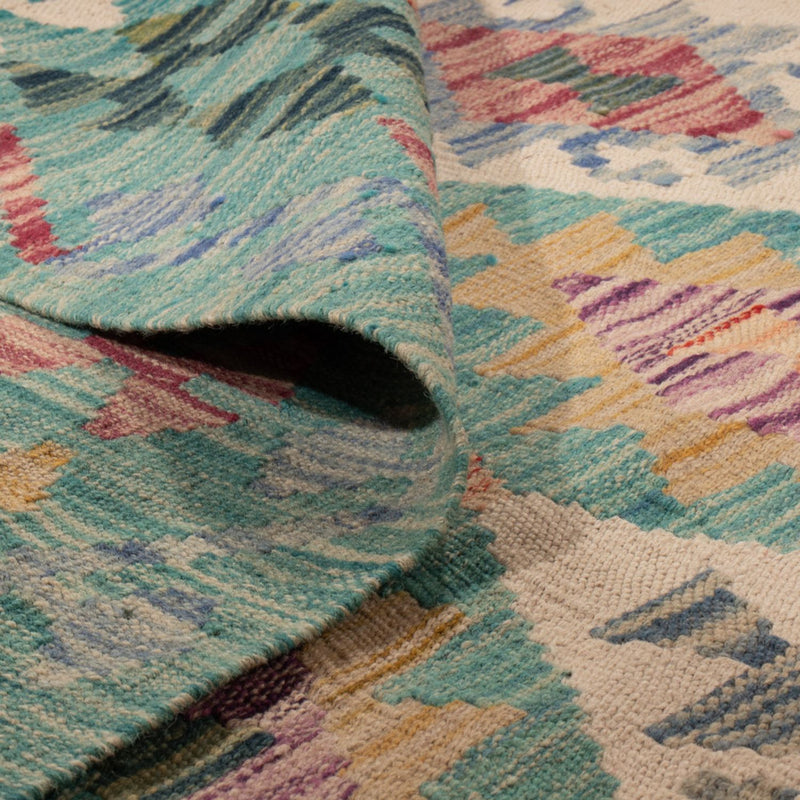 Kelim tapijt - Splash - 297 x 204 cm - veelkleurig