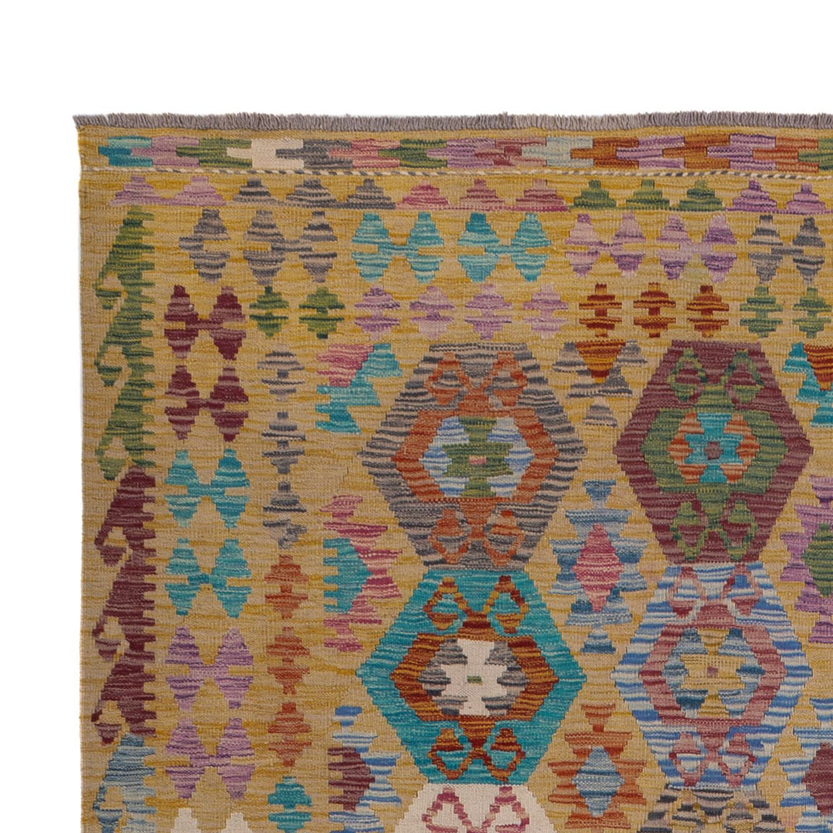 Kelim tapijt - Splash - 306 x 208 cm - veelkleurig