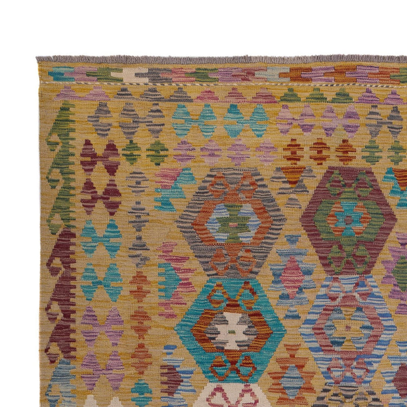 Kelim tapijt - Splash - 306 x 208 cm - veelkleurig