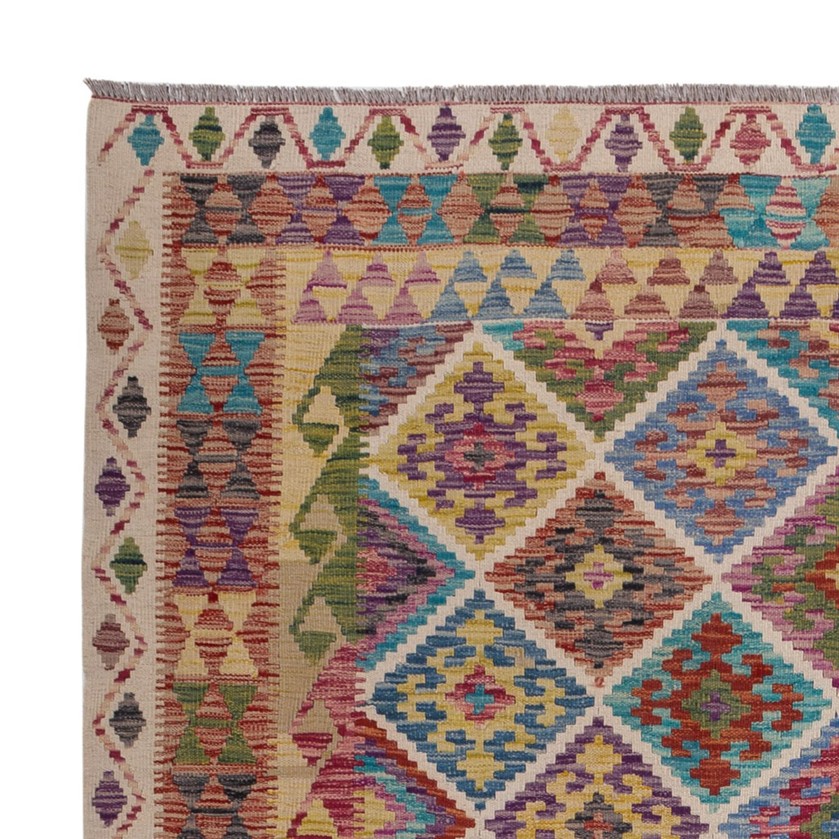 Kelim tapijt - Splash - 285 x 206 cm - veelkleurig