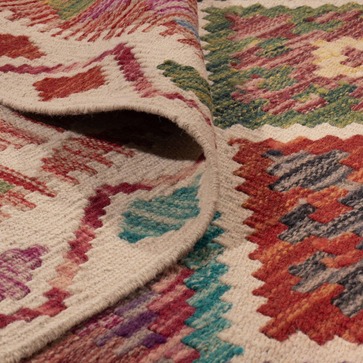 Kelim tapijt - Splash - 285 x 206 cm - veelkleurig