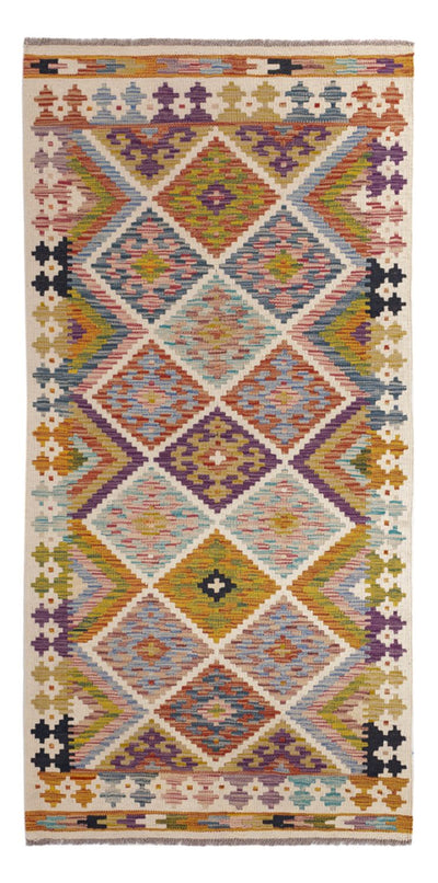 Kilim Maimana Tapijt 95x195cm - Wollen tapijt