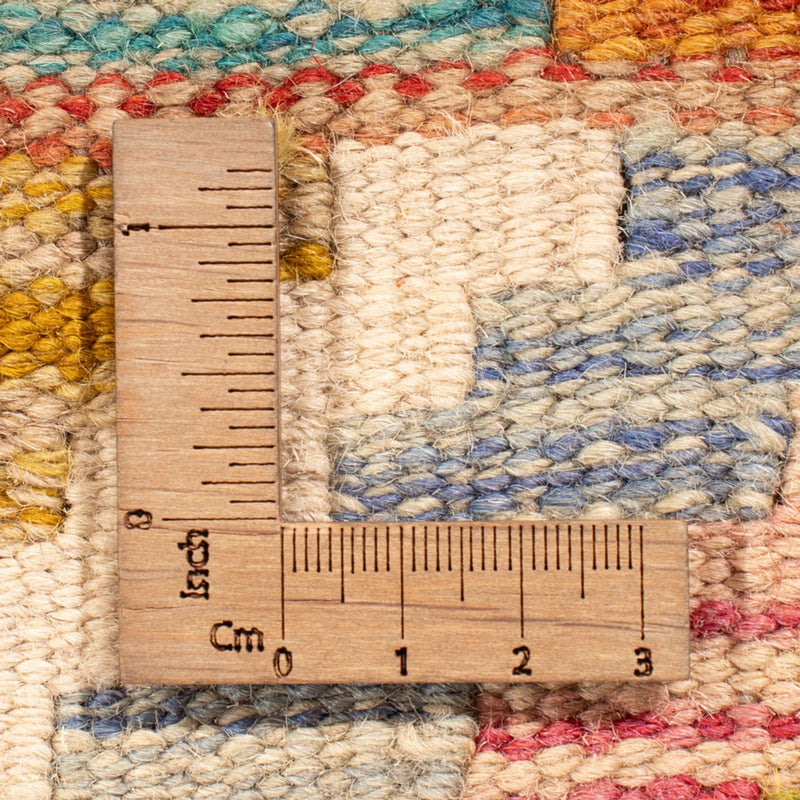 Loper Kelim tapijt - Splash - 195 x 95 cm - veelkleurig