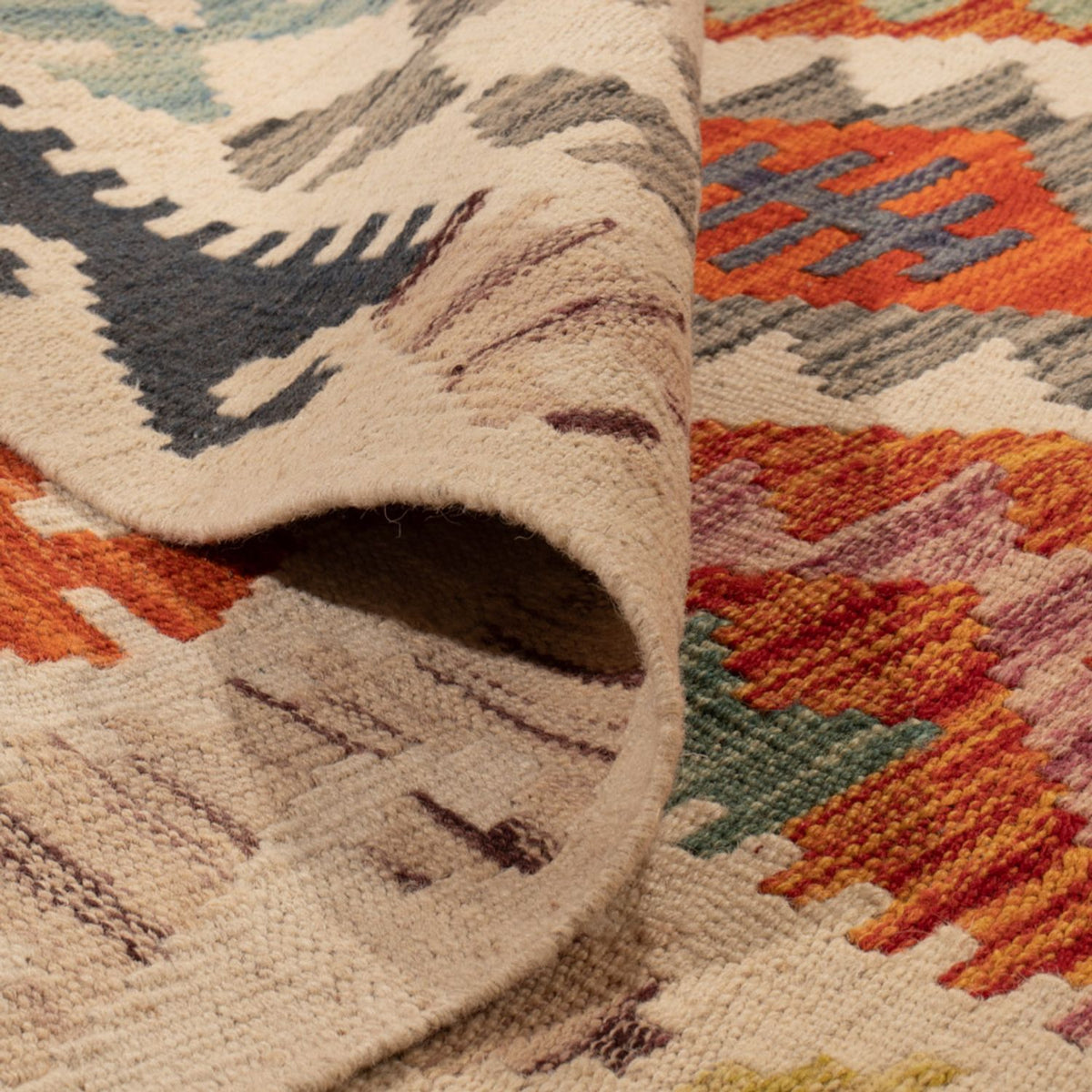 Kelim tapijt - Splash - 298 x 210 cm - veelkleurig