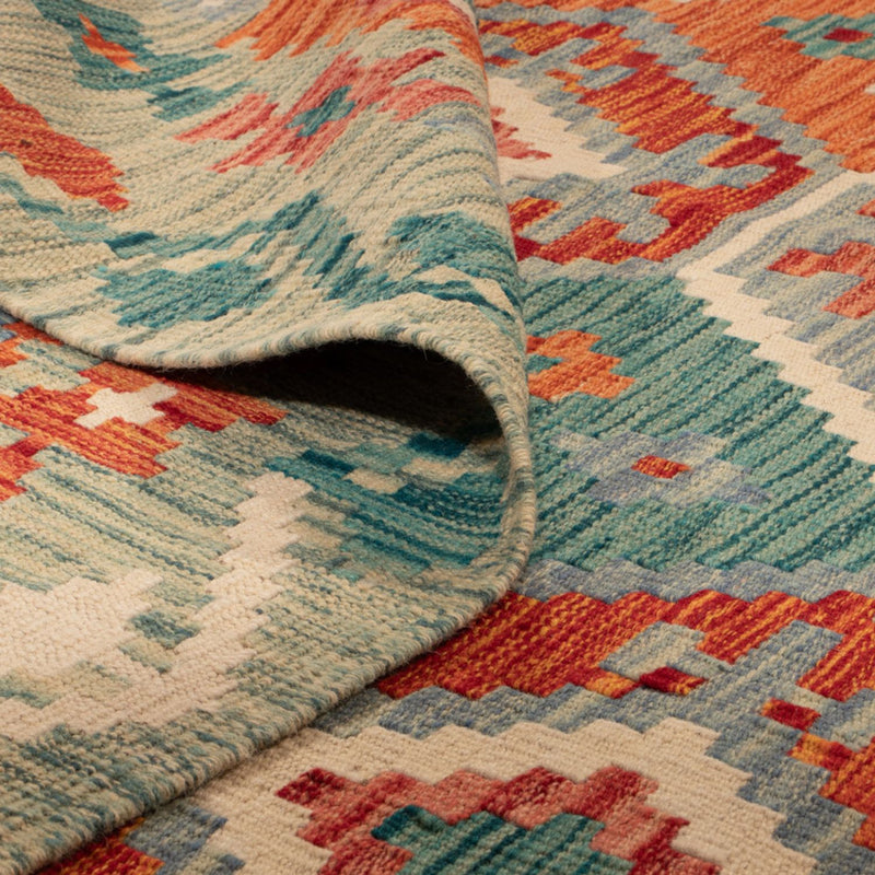 Kelim tapijt - Splash - 248 x 178 cm - veelkleurig