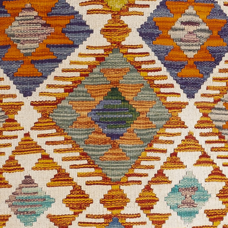 Loper Kelim tapijt - Splash - 234 x 80 cm - veelkleurig