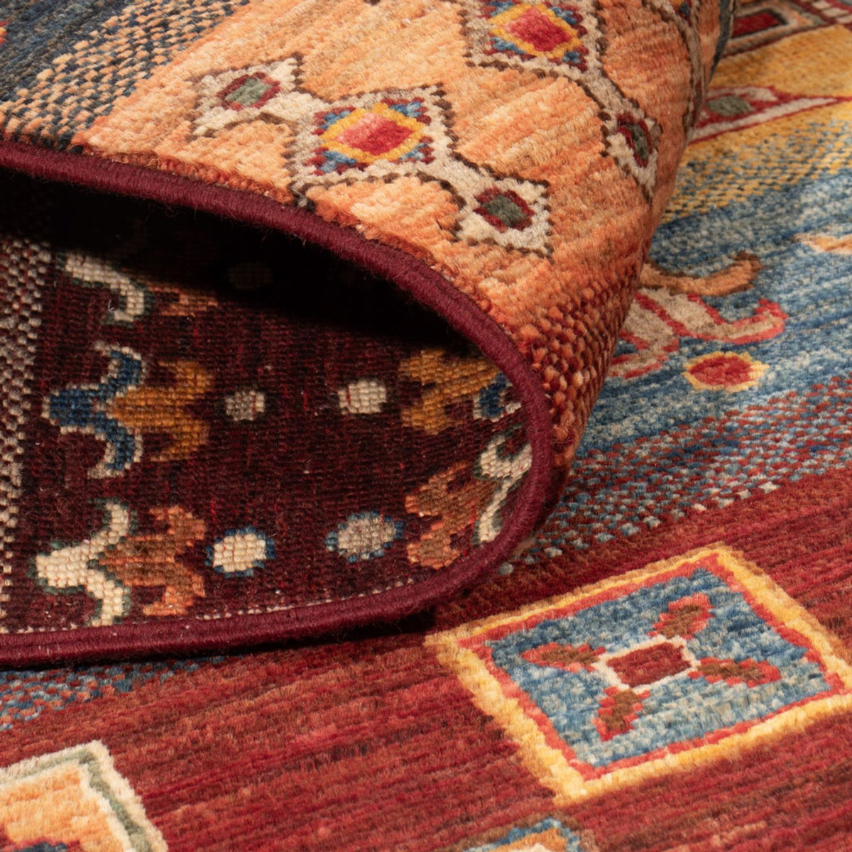 Gabbeh Tapijt - Loribaft Perzisch - 143 x 105 cm - veelkleurig