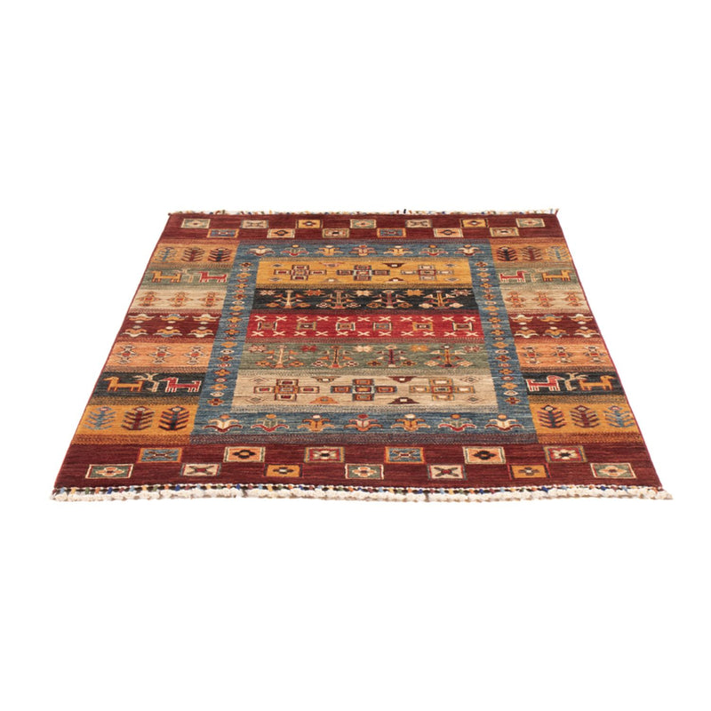 Gabbeh Tapijt - Loribaft Perzisch - 143 x 105 cm - veelkleurig