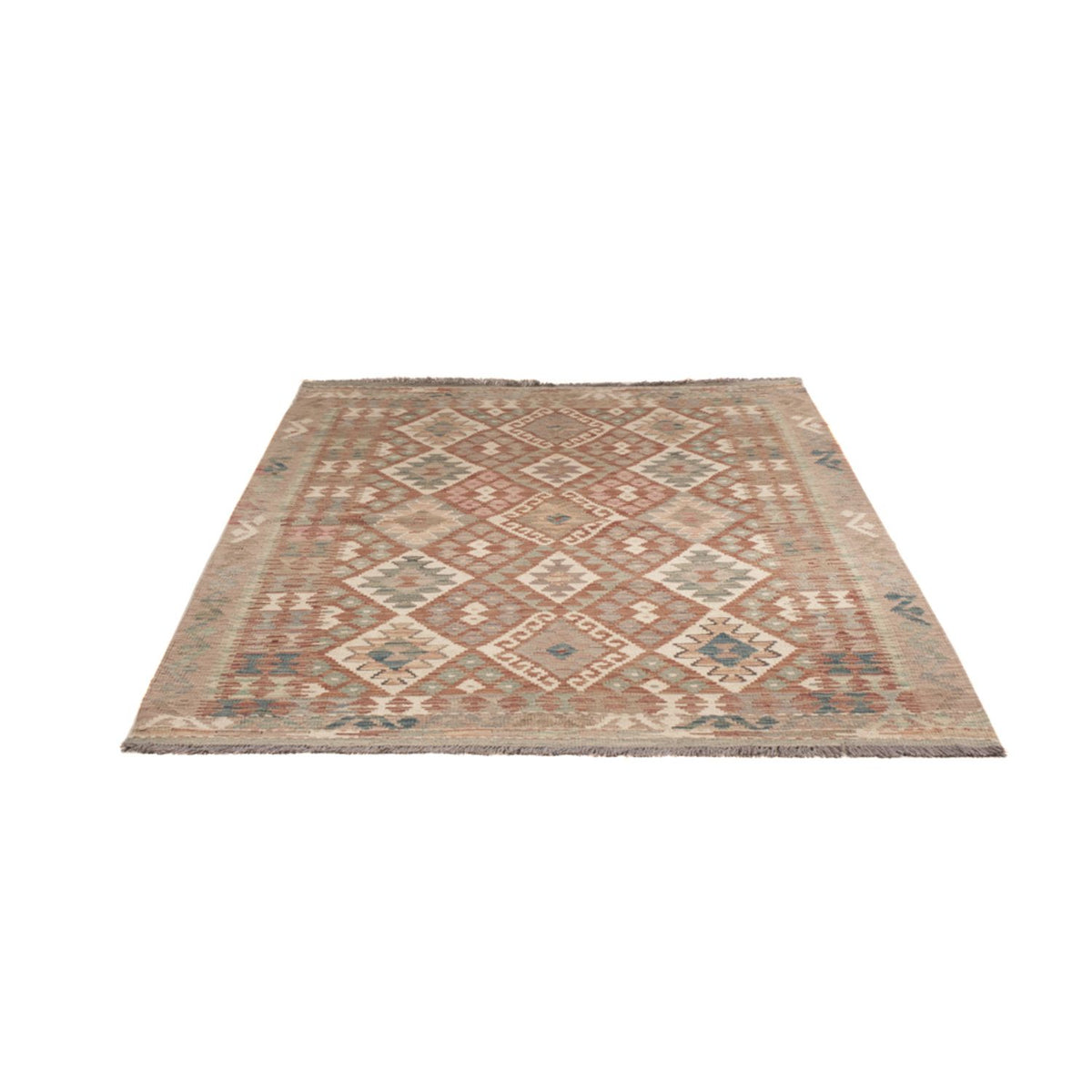 Kelim tapijt - Splash - 193 x 137 cm - veelkleurig