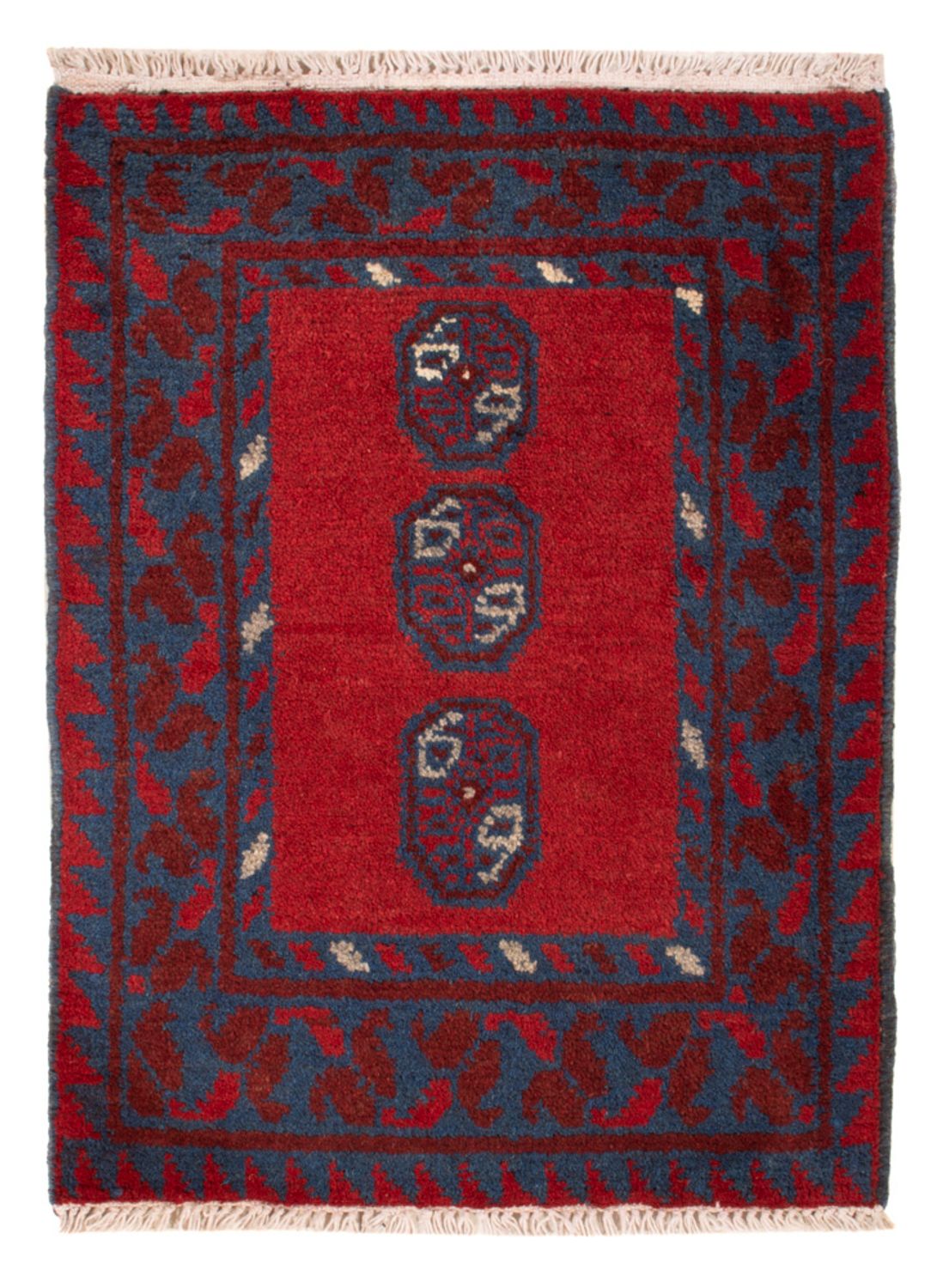 Afghaans tapijt - Filpa - 66 x 49 cm - rood