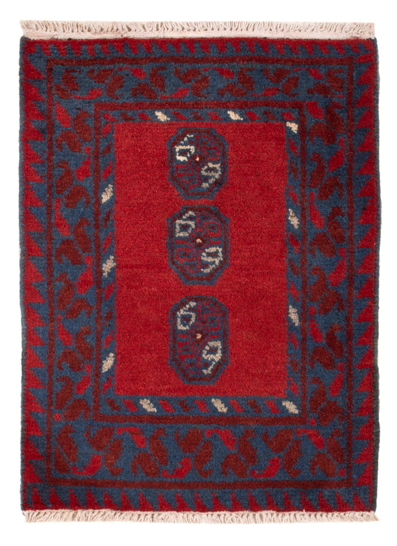 Afghaans tapijt - Filpa - 66 x 49 cm - rood