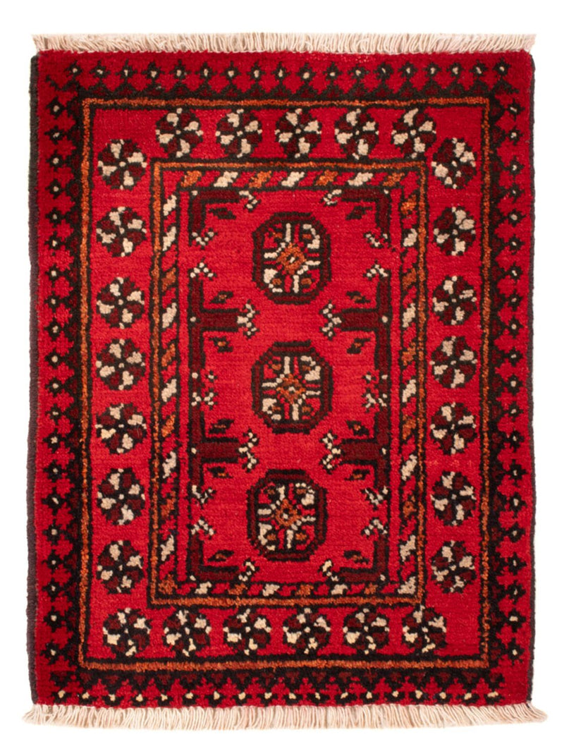 Afghaans tapijt - Filpa - 65 x 51 cm - rood