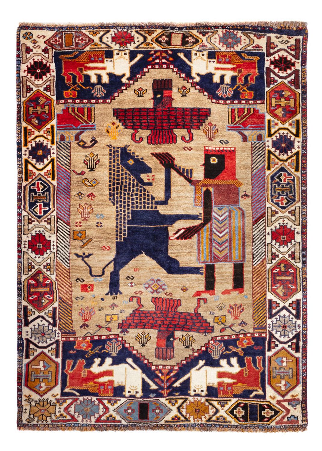 Perzisch Tapijt - Nomadisch - 157 x 113 cm - veelkleurig