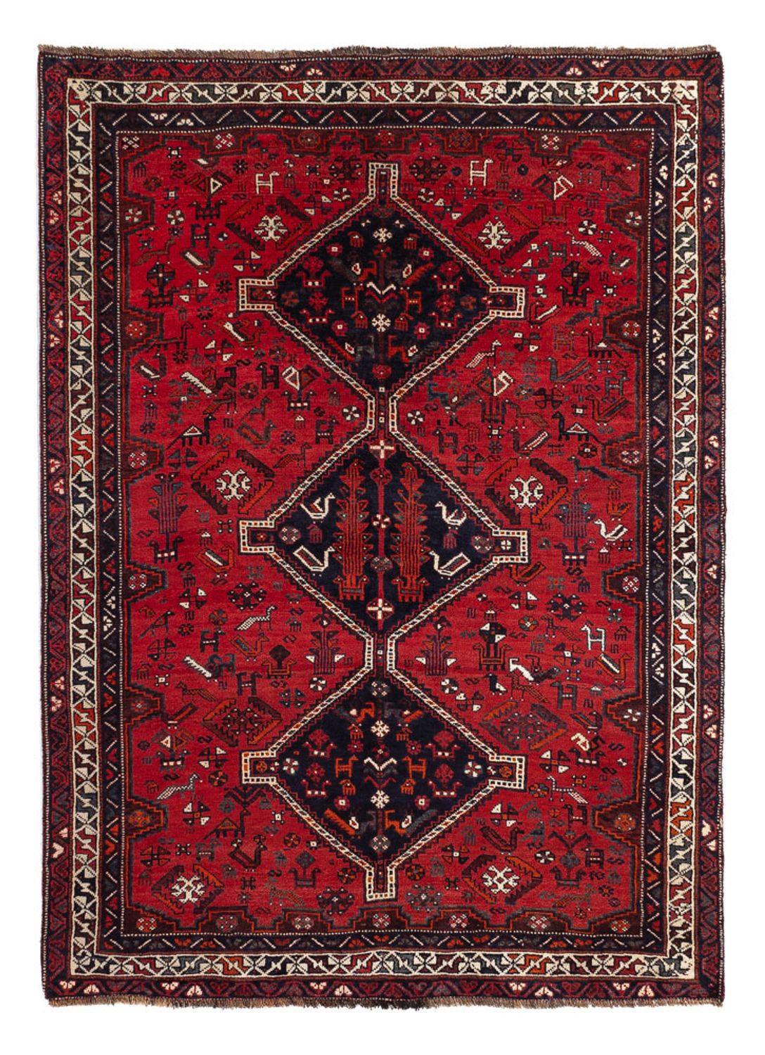 Perzisch Tapijt - Nomadisch - 221 x 159 cm - rood