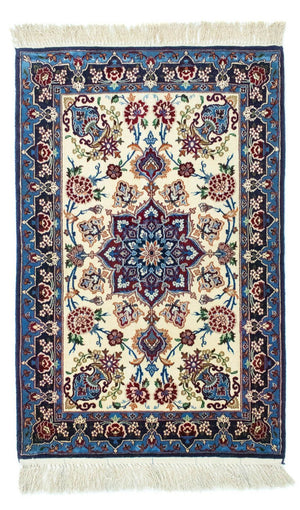 Perzisch tapijt - Isfahan - Premium - 105 x 71 cm - blauw