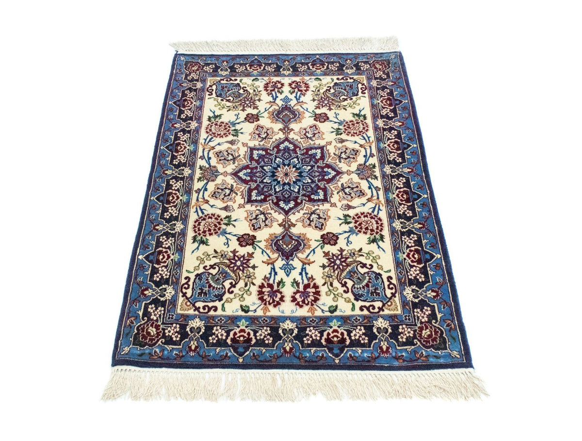 Perzisch tapijt - Isfahan - Premium - 105 x 71 cm - blauw
