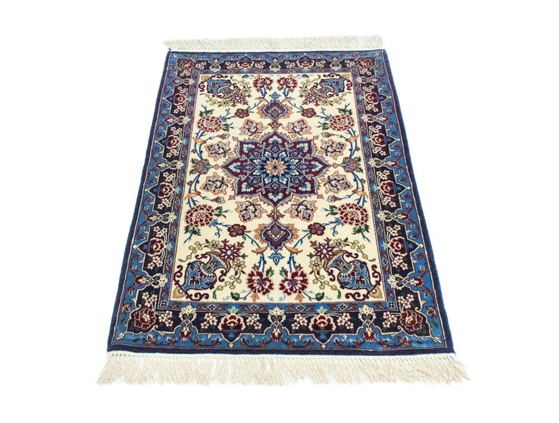 Perzisch tapijt - Isfahan - Premium - 105 x 71 cm - blauw