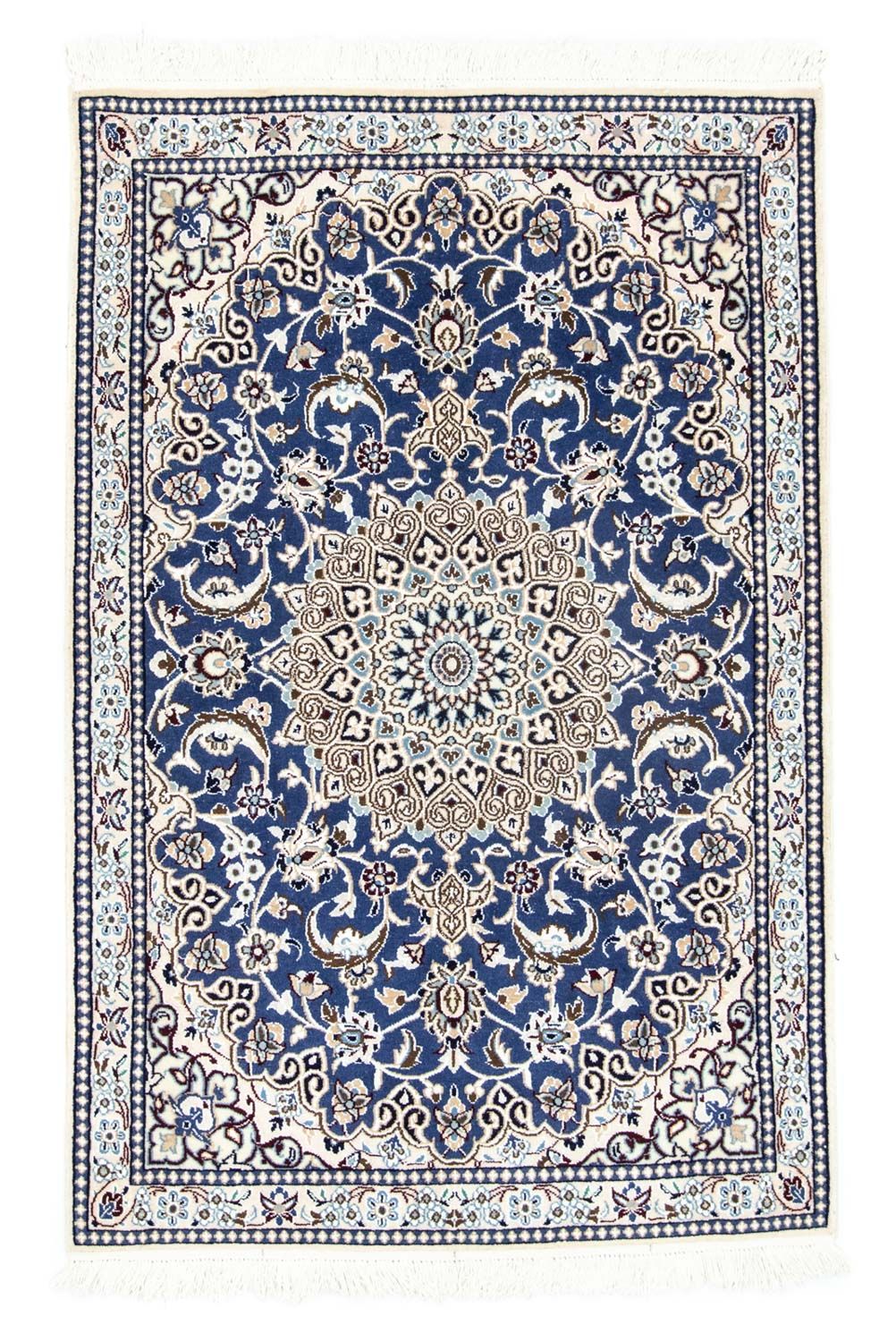Perzisch tapijt - Nain - 135 x 89 cm - blauw