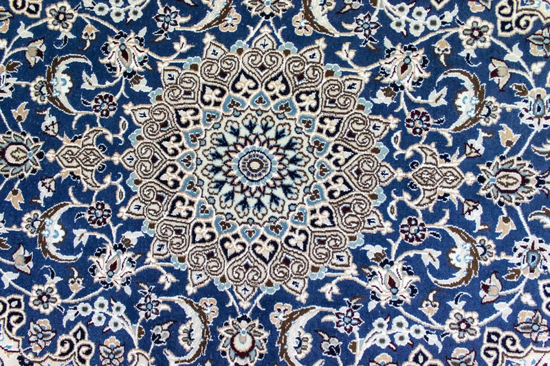 Perzisch tapijt - Nain - 135 x 89 cm - blauw