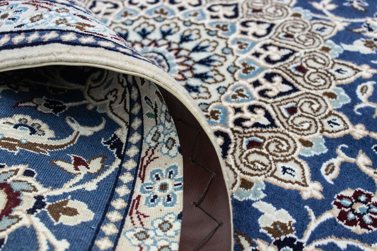 Perzisch tapijt - Nain - 135 x 89 cm - blauw