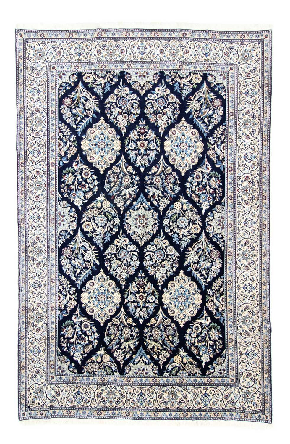 Perzisch tapijt - Nain - Koninklijk - 342 x 250 cm - donkerblauw