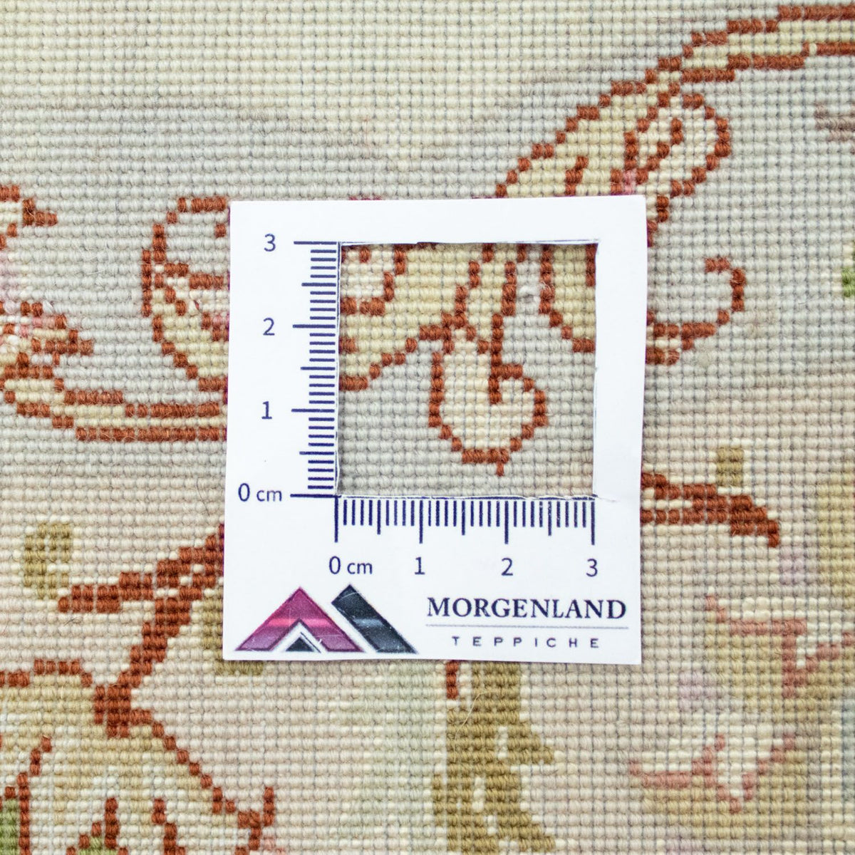 Perzisch tapijt - Tabriz - Premium rond  - 148 x 148 cm - beige