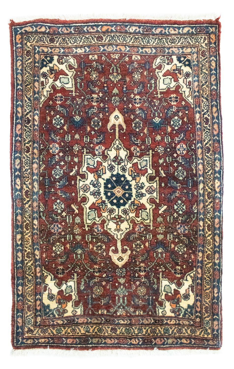 Perzisch tapijt - Bijar - 101 x 68 cm - rood