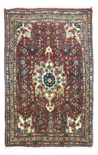 Perzisch tapijt - Bijar - 101 x 68 cm - rood
