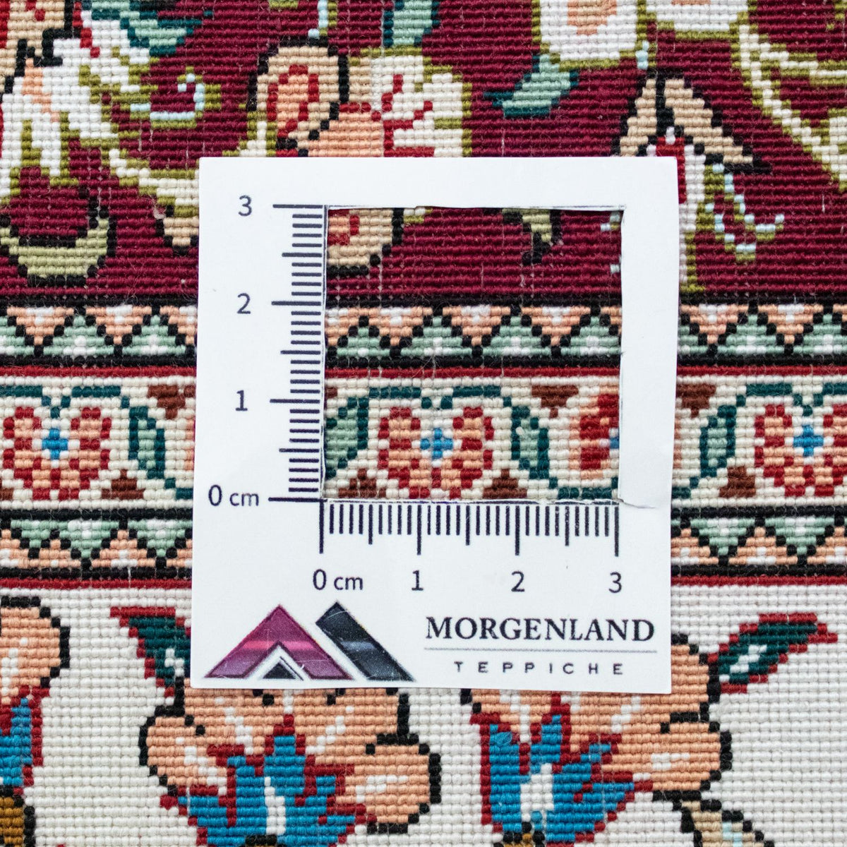 Zijden tapijt - Ghom Silk - Premium - 123 x 80 cm - beige