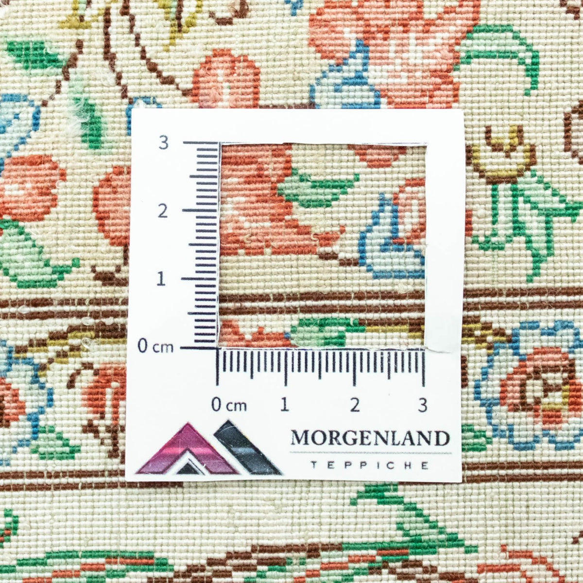 Zijden tapijt - Ghom Silk - Premium - 122 x 80 cm - beige