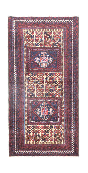 Baluch tapijt - 164 x 82 cm - blauw