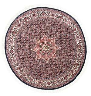 Perzisch tapijt - Bijar rond  - 155 x 155 cm - blauw