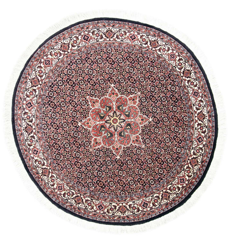 Perzisch tapijt - Bijar rond  - 155 x 155 cm - blauw