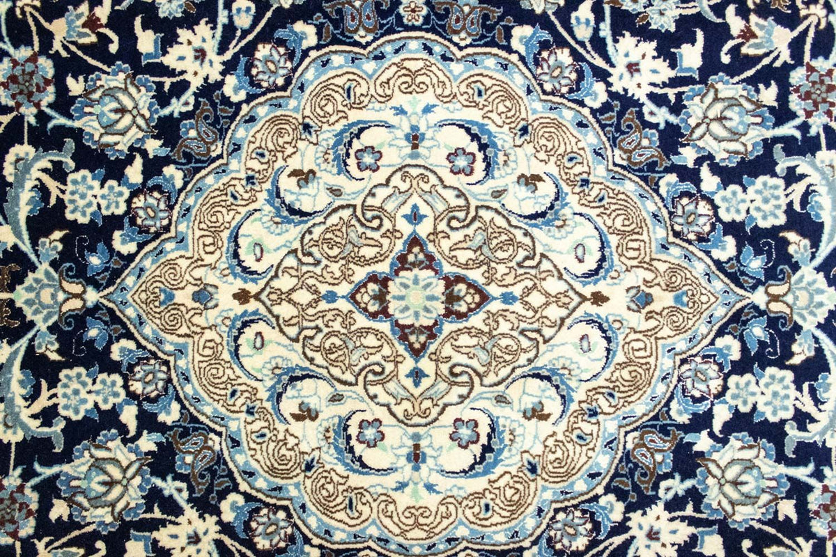 Perzisch tapijt - Nain - Koninklijk - 360 x 255 cm - donkerblauw