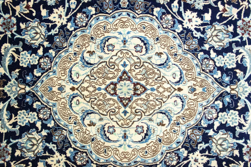Perzisch tapijt - Nain - Koninklijk - 360 x 255 cm - donkerblauw