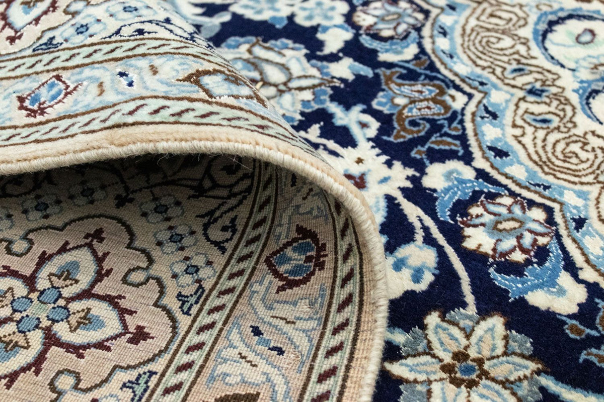 Perzisch tapijt - Nain - Koninklijk - 360 x 255 cm - donkerblauw