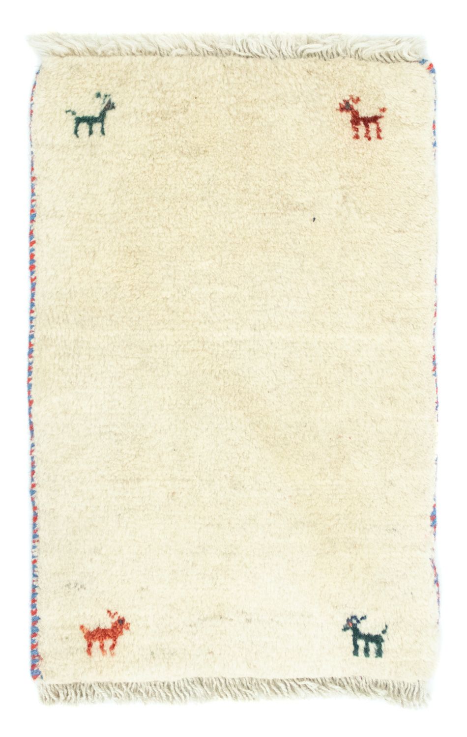 Gabbeh tapijt - Perzisch - 60 x 40 cm - beige