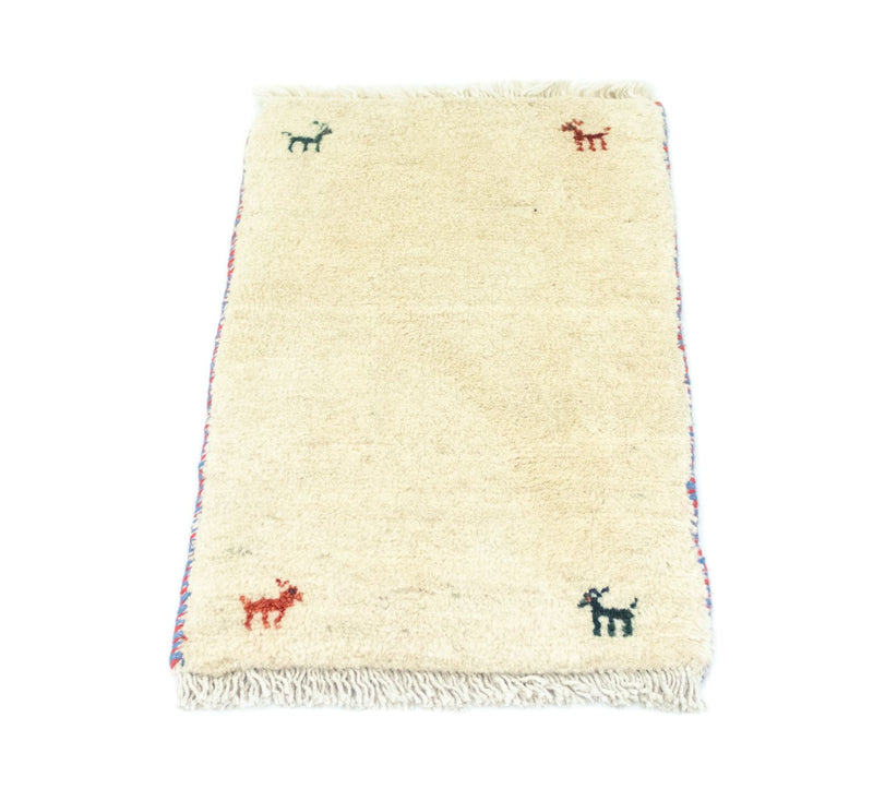 Gabbeh tapijt - Perzisch - 60 x 40 cm - beige