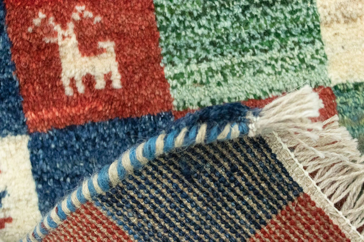 Gabbeh tapijt - Perzisch - 60 x 40 cm - veelkleurig