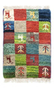Perzische Gabbeh Tapijt 60x40cm - Perserteppich Wollteppich